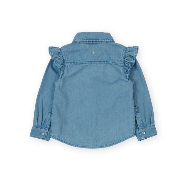 Wild Strawberry Chambray Kids Shirt