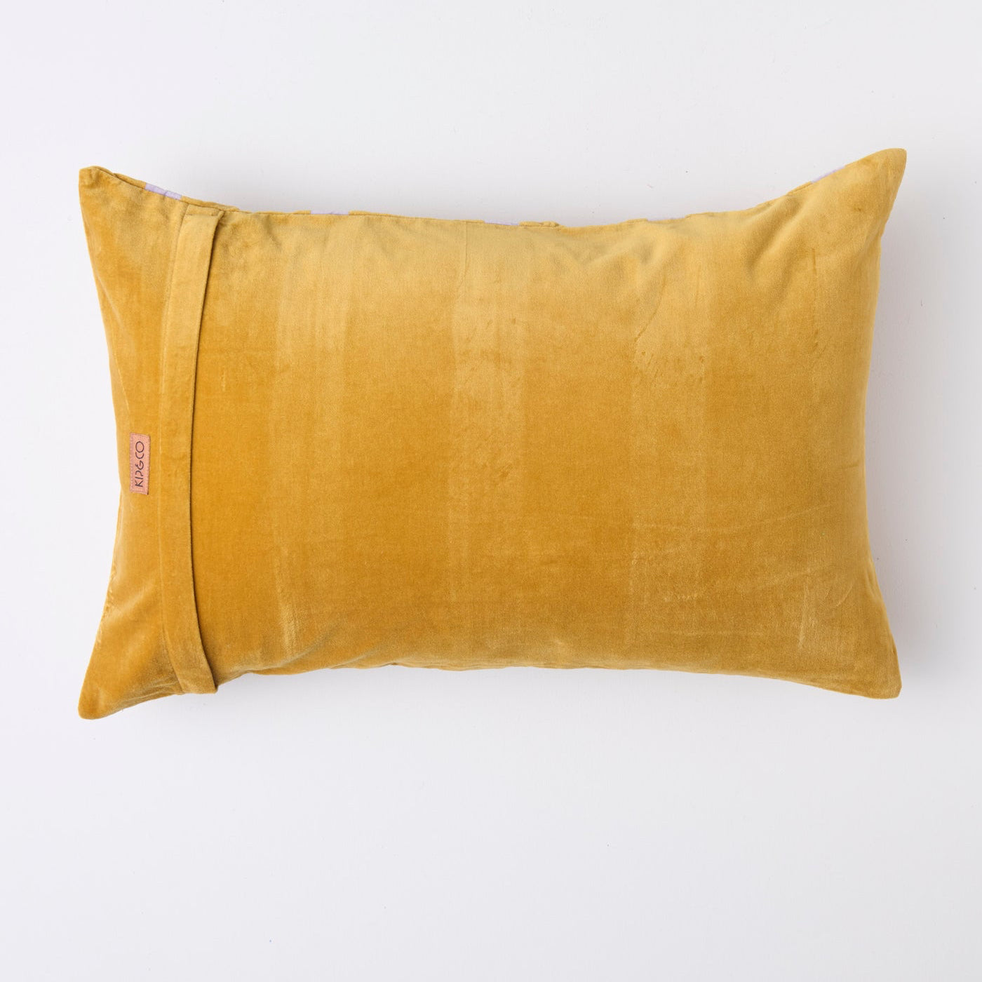 Pecan Pie Stripe Velvet Rectangle Cushion