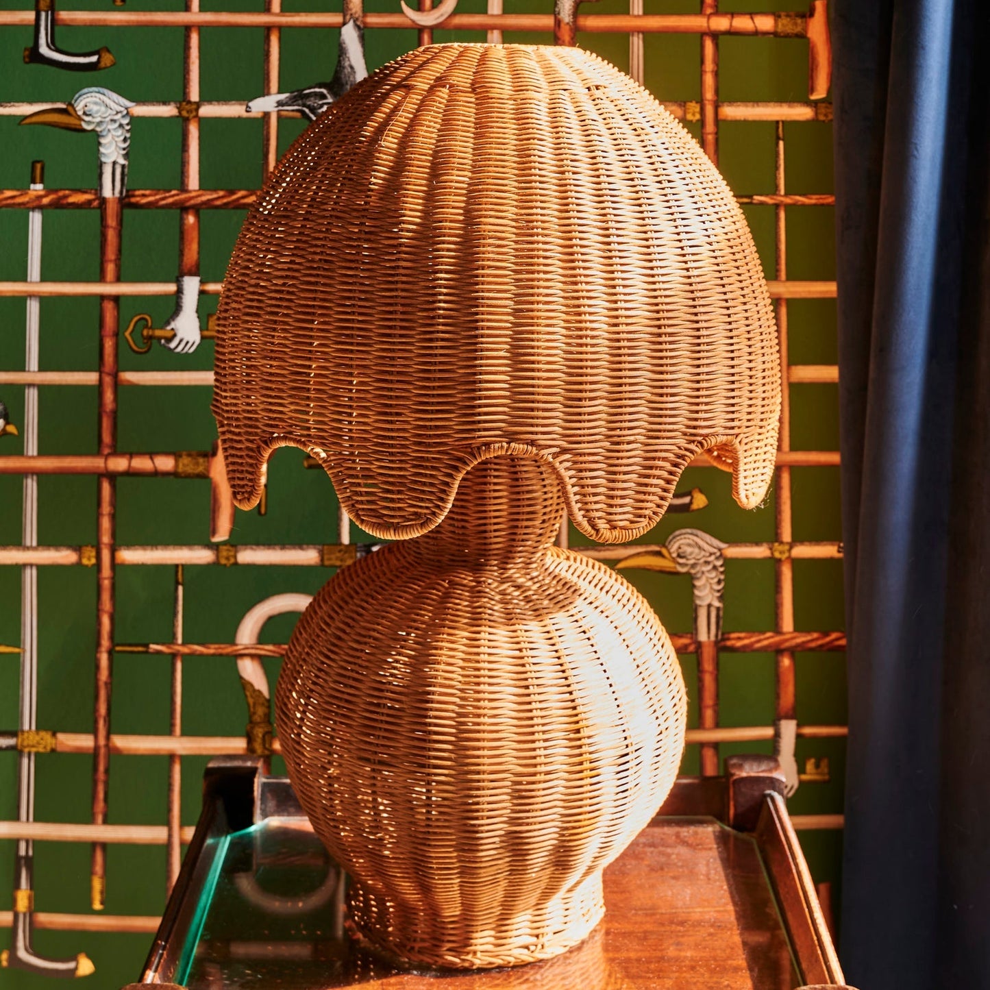 Genie Rattan Lamp