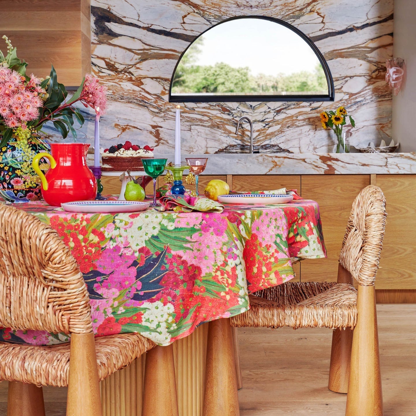 Australian Bush Blossom Tablecloth
