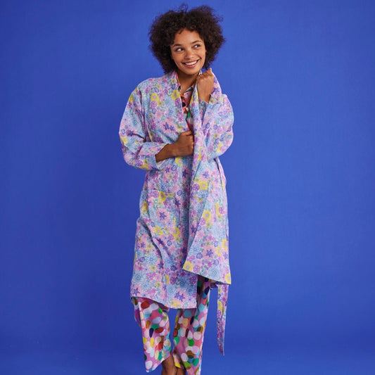 The Bunch Of Fun Linen Robe