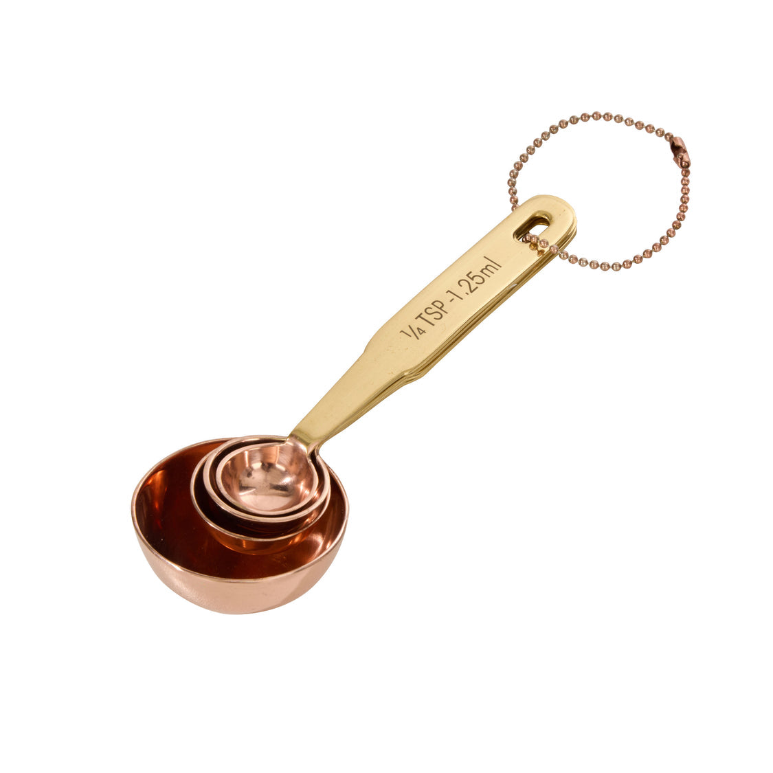 Copper & Brass Measuring Spoon Set