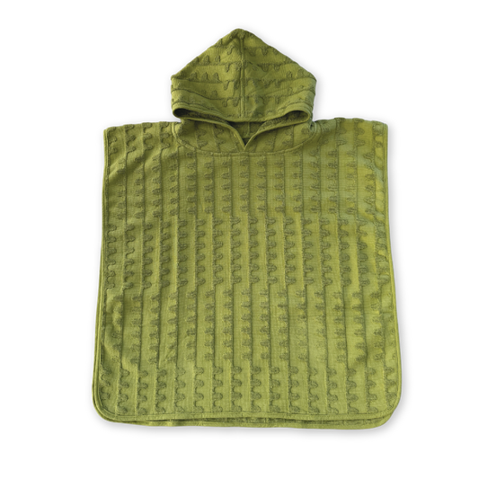 Leaf Terry Towelling Flow Poncho