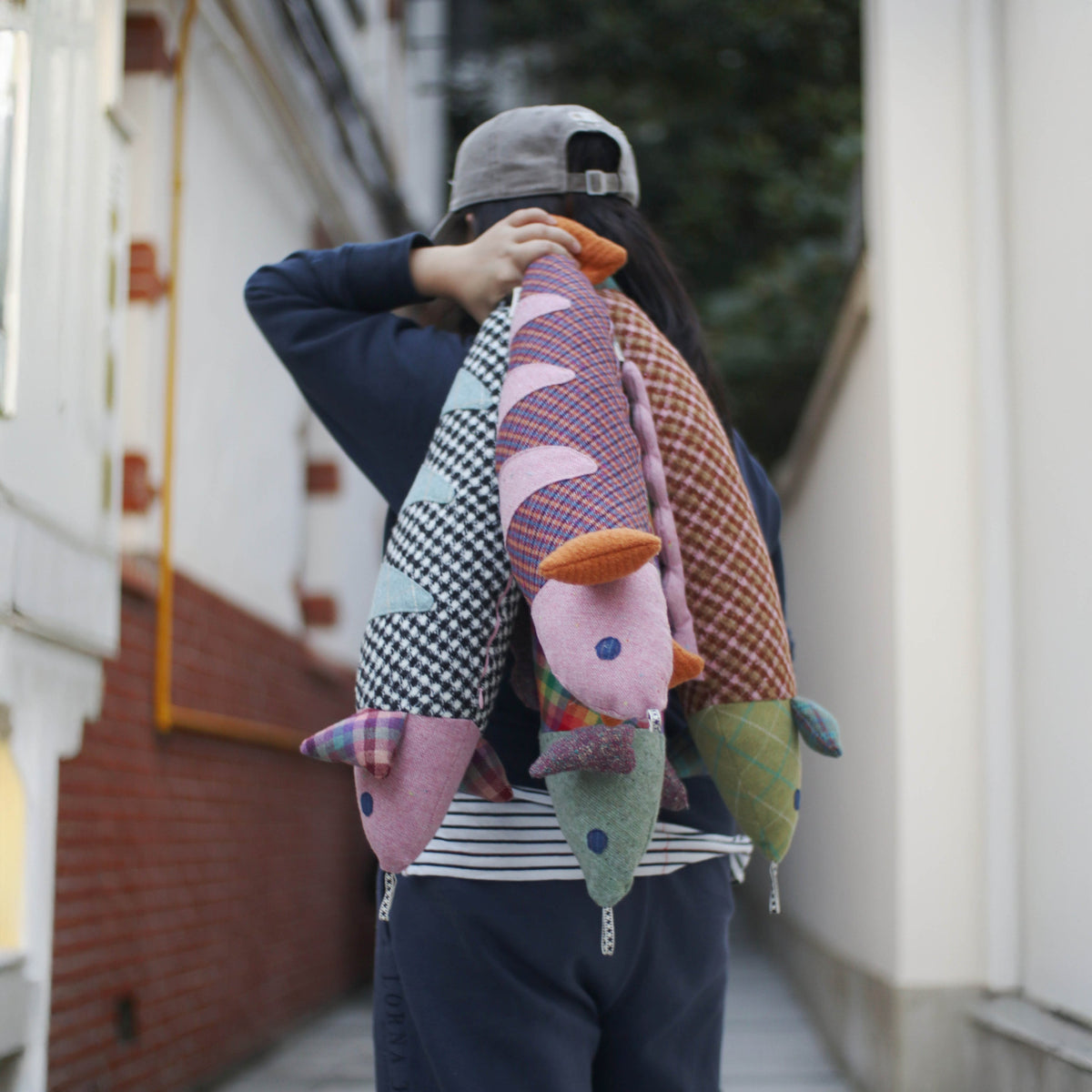 Finny Rainbow Tartan Lucky Fish