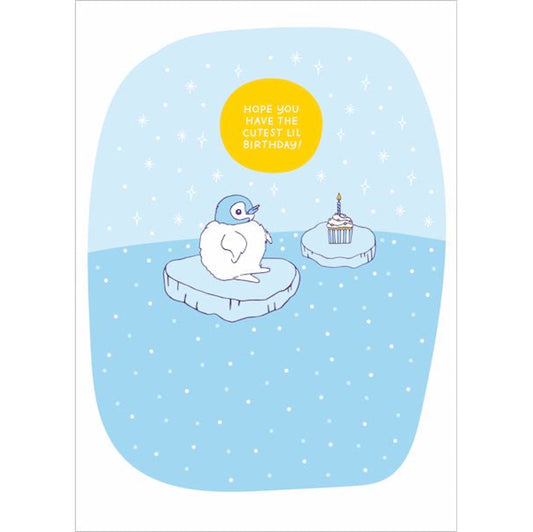 Lil Penguin Birthday Greeting Card