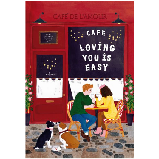 Love Cafe Greeting Card