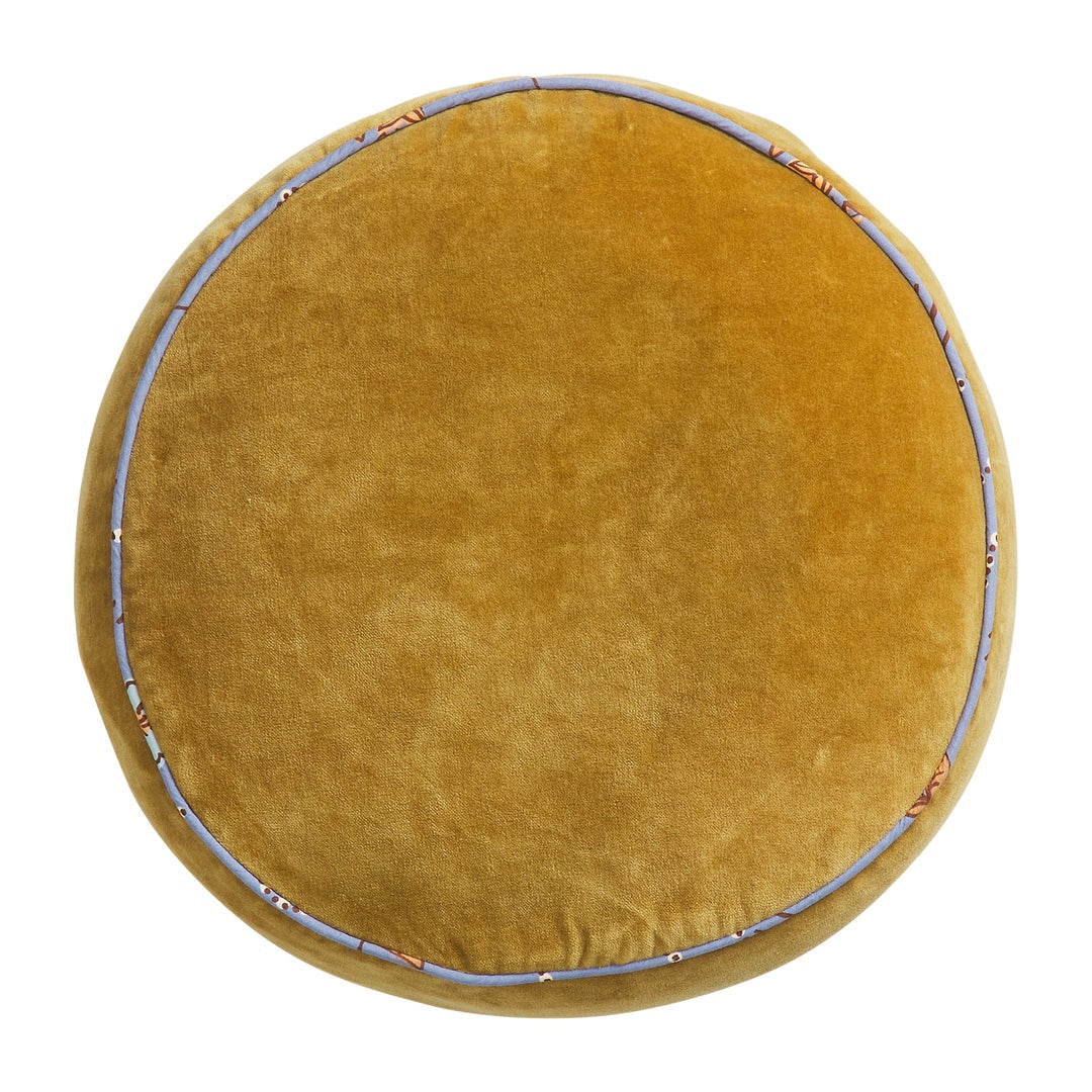 Castillo Ginger Round Velvet Cushion