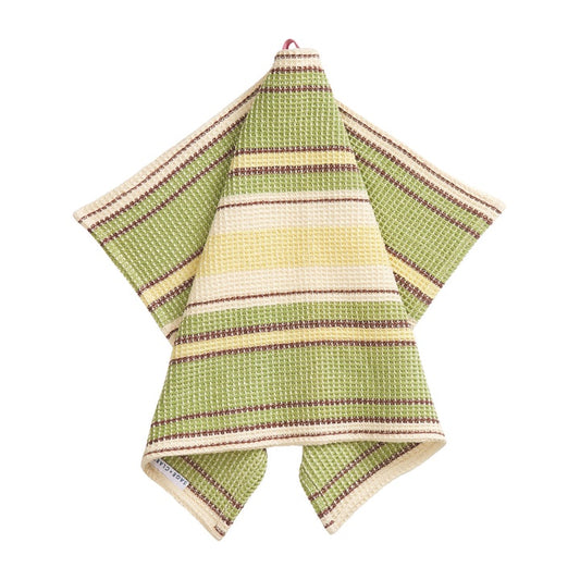 Ishani Stripe Tea Towel Palm