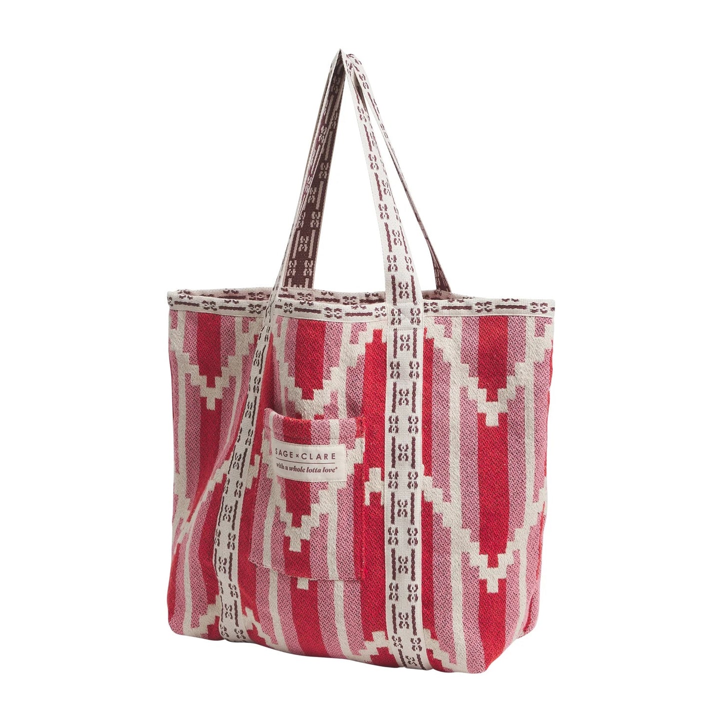 Nisha Chilli Woven Tote Bag - Front