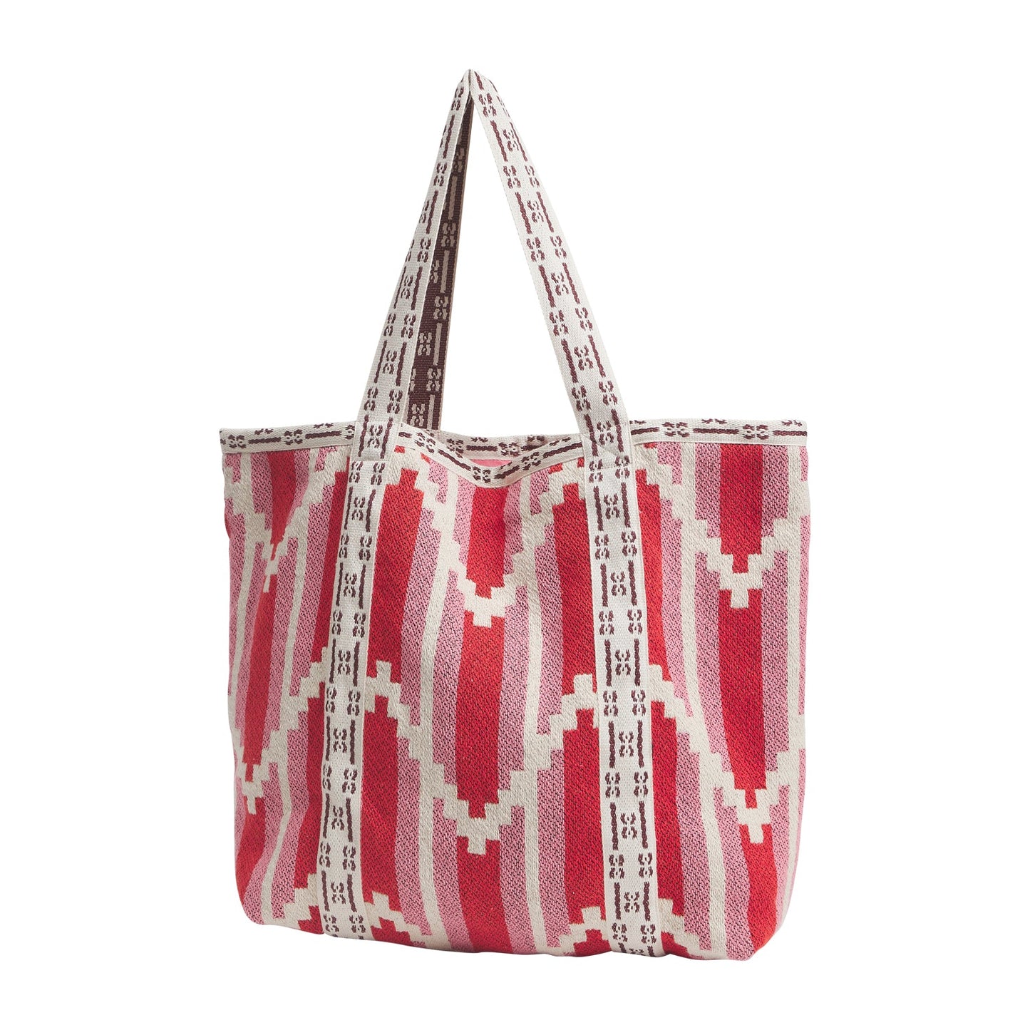 Nisha Chilli Woven Tote Bag - Back