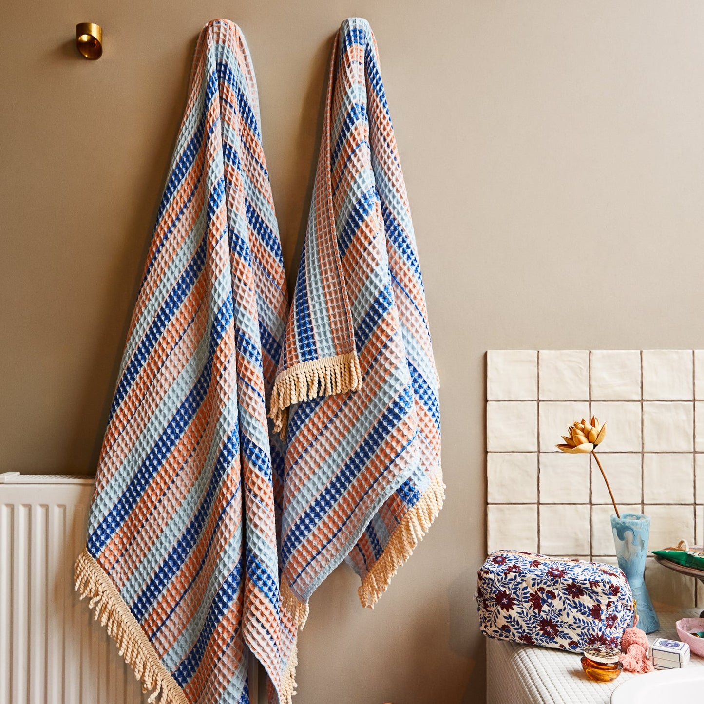 Kanti Ultramarine Waffle Towel