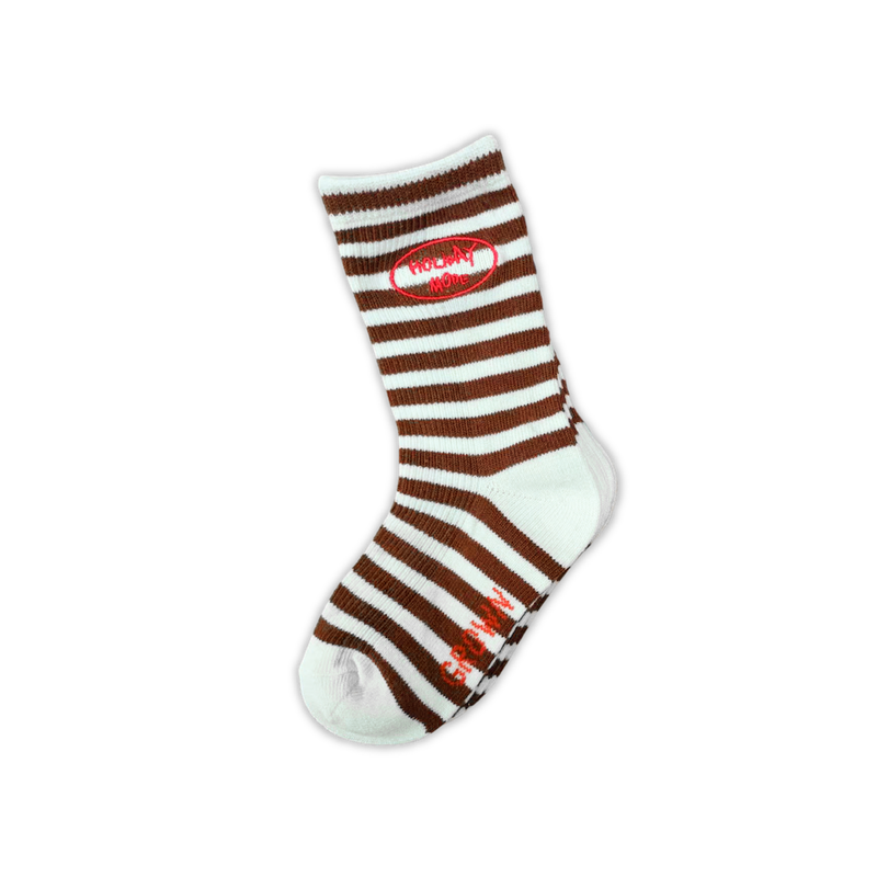 Espresso Holiday Mode Stripe Baby & Kids Socks