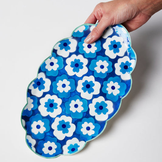 Poppy Blue Tray