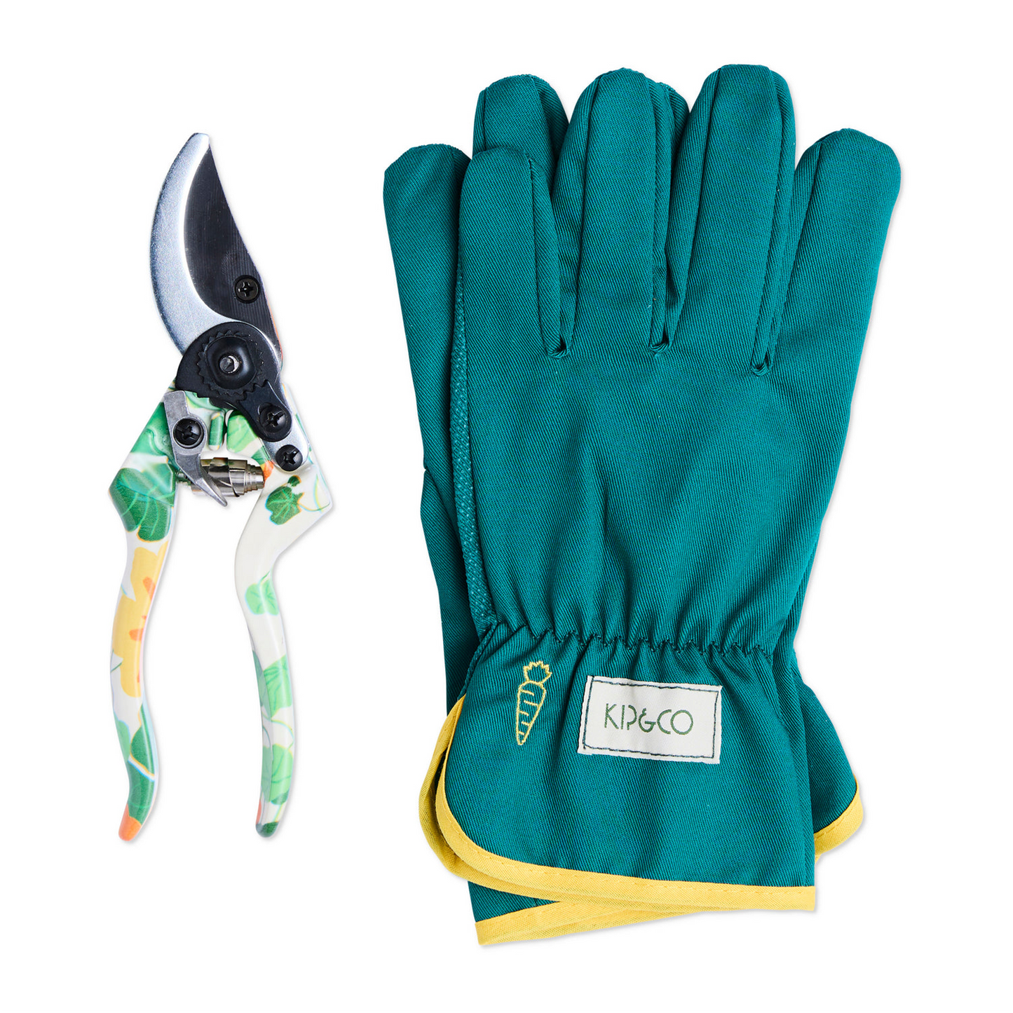 Nasturtium Garden Secateurs and Gloves Set