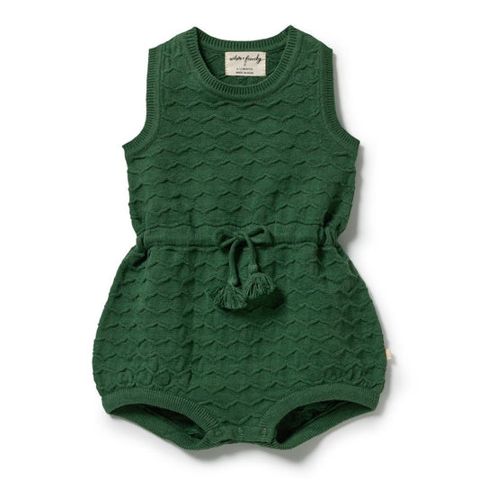 Lillipad Organic Knitted Chevron Baby Bodysuit