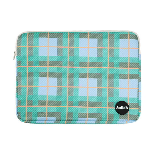 Laptop Case Ocean Check