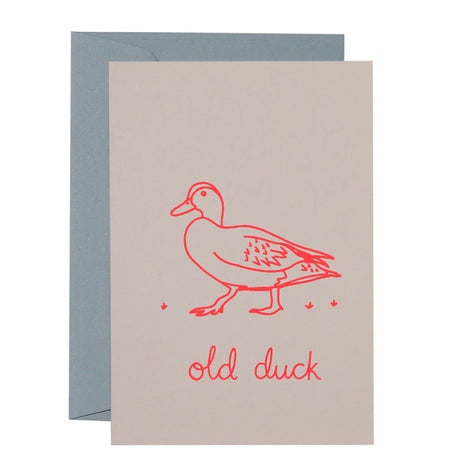 Old Duck Greeting Card