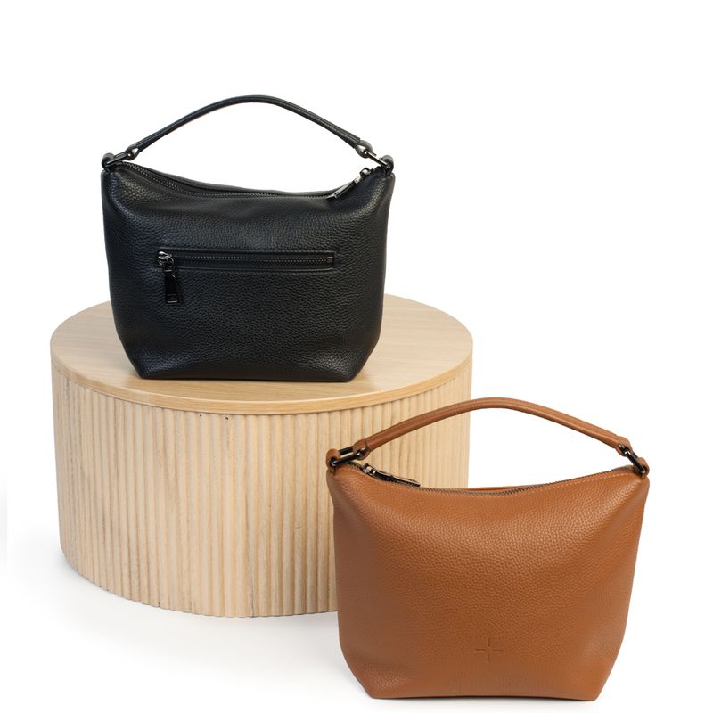 Addison Crossbody Pebbled Tan