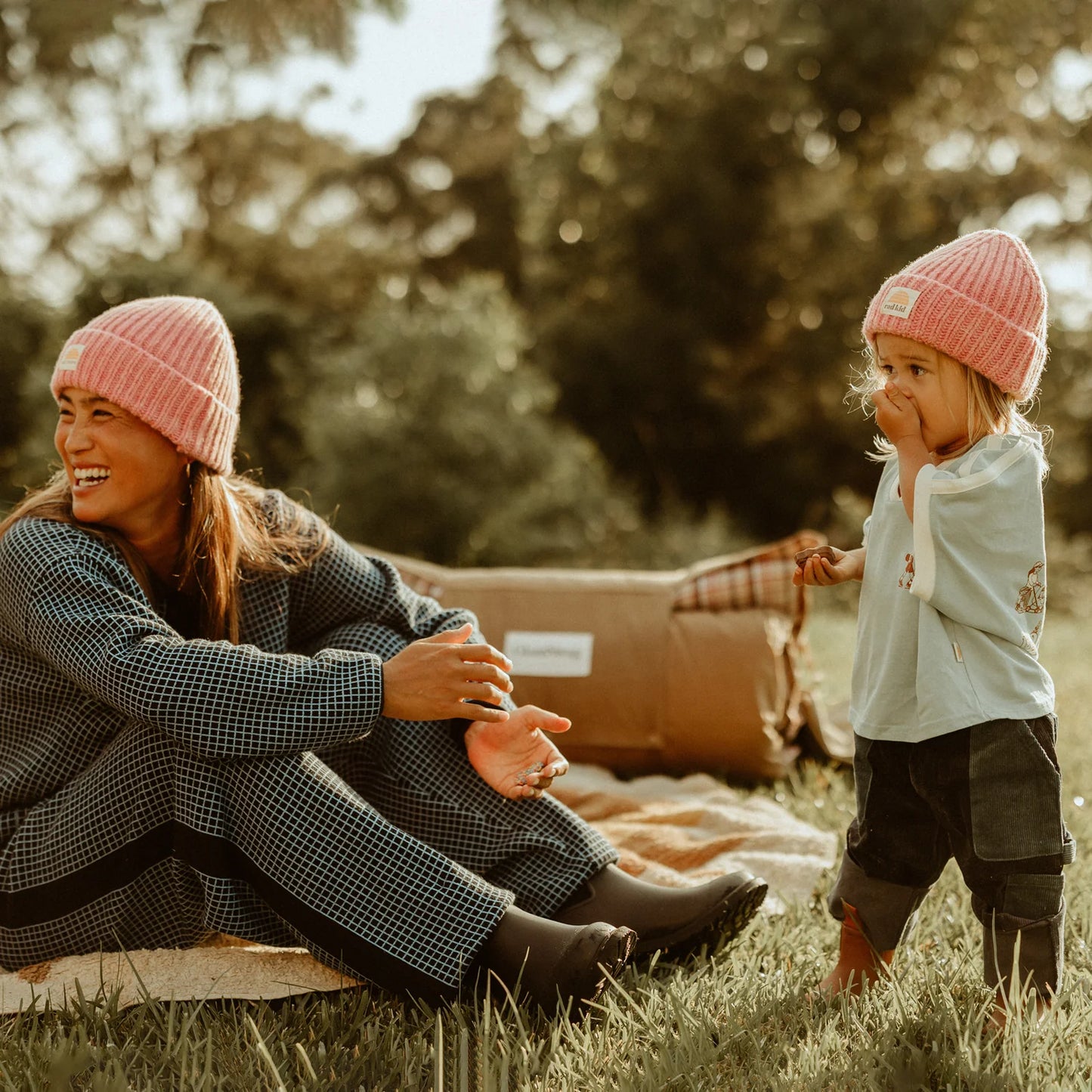 Rad Kid Peony Pink Merino Beanie