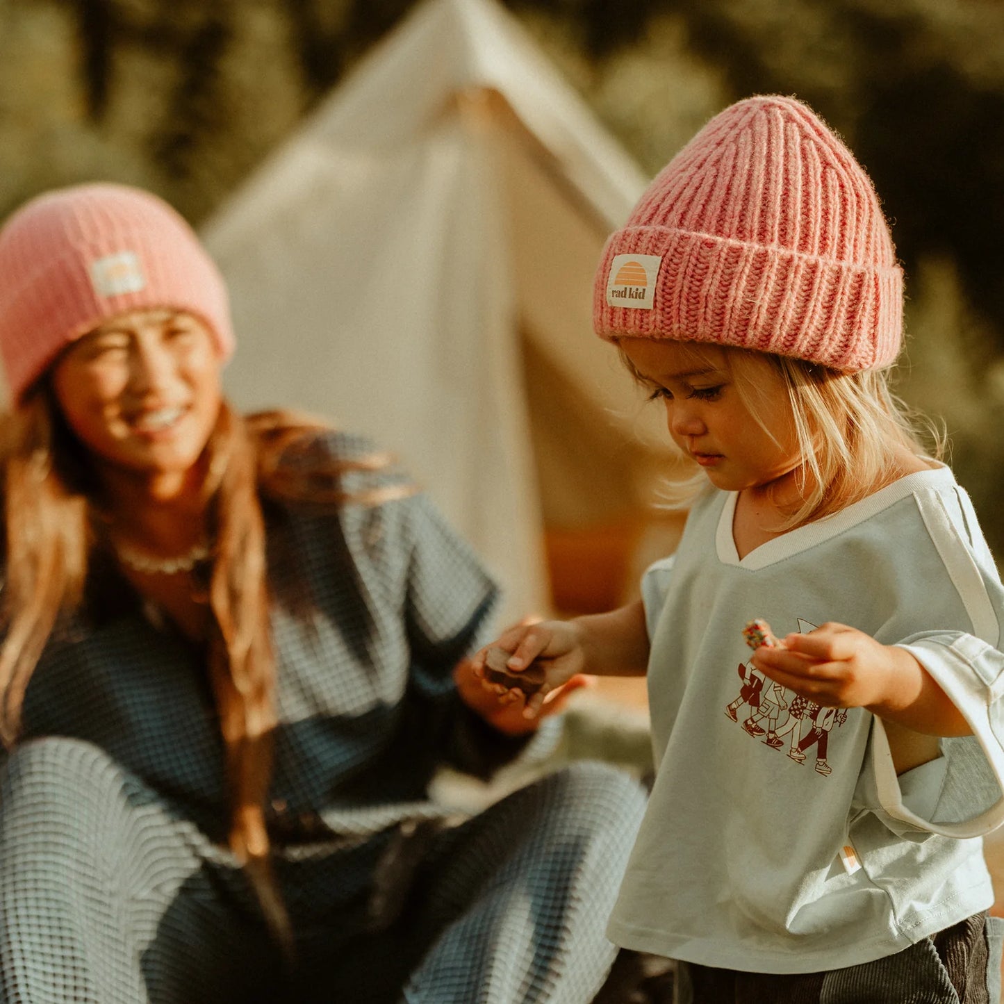 Rad Kid Peony Pink Merino Beanie