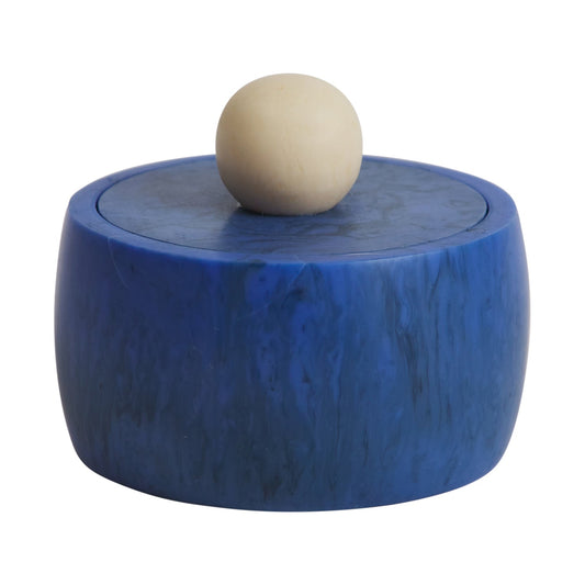 Karine Mini Canister Azure & Pearl