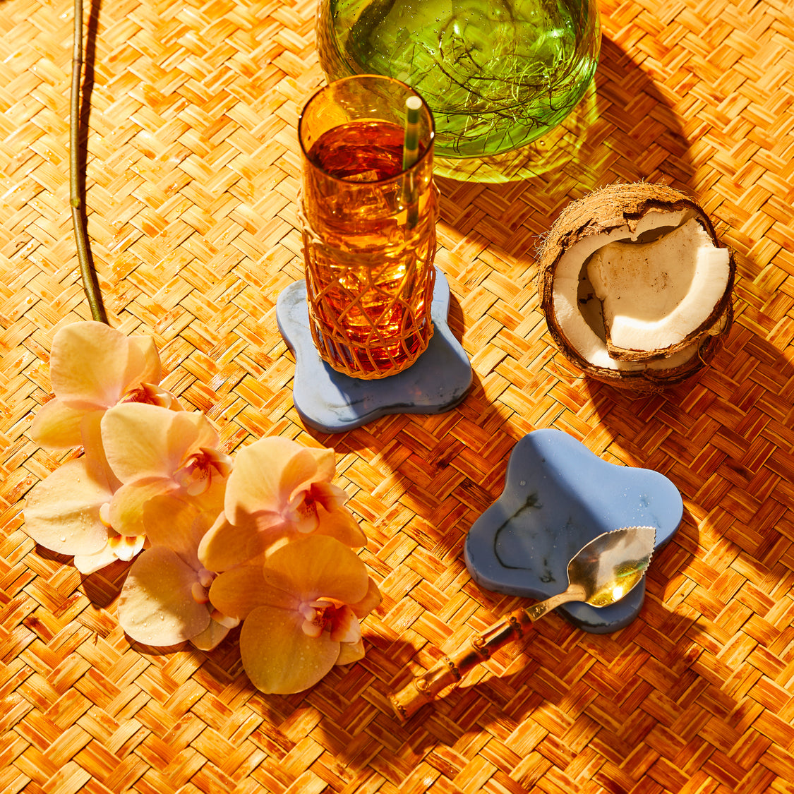 Malorie Coaster Set of 2 Azure