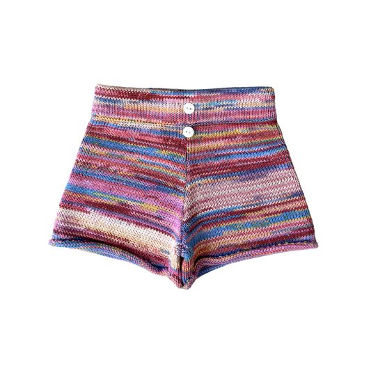 Rainbow Knitted Kids Shorts