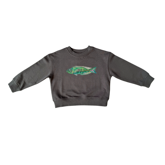 Parrot Fish Ash Baby Jumper
