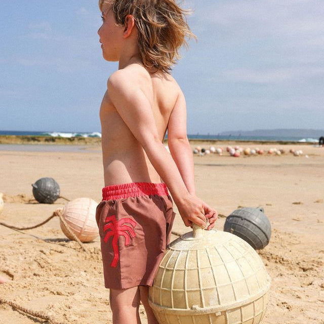 Teddy Palm Tree Kids Swim Shorts