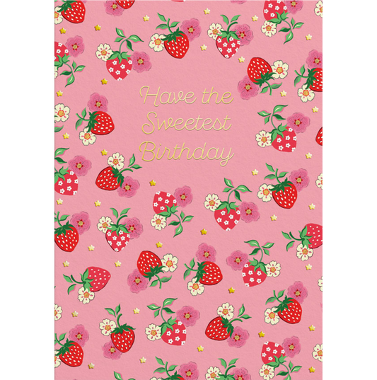 Sweetest Strawberry Greeting Card