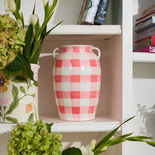 Fresco Check Vase