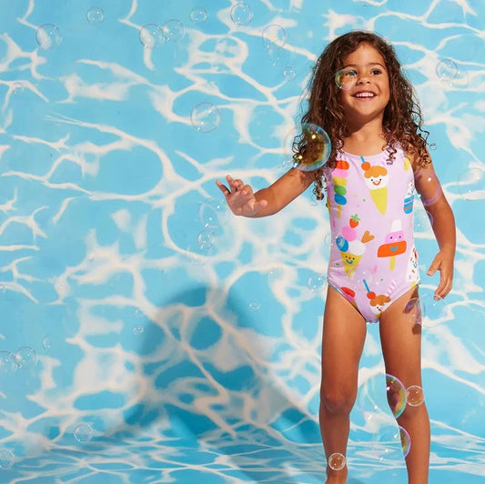 Kids Elastic Strap Bathers Sundae Fun Day