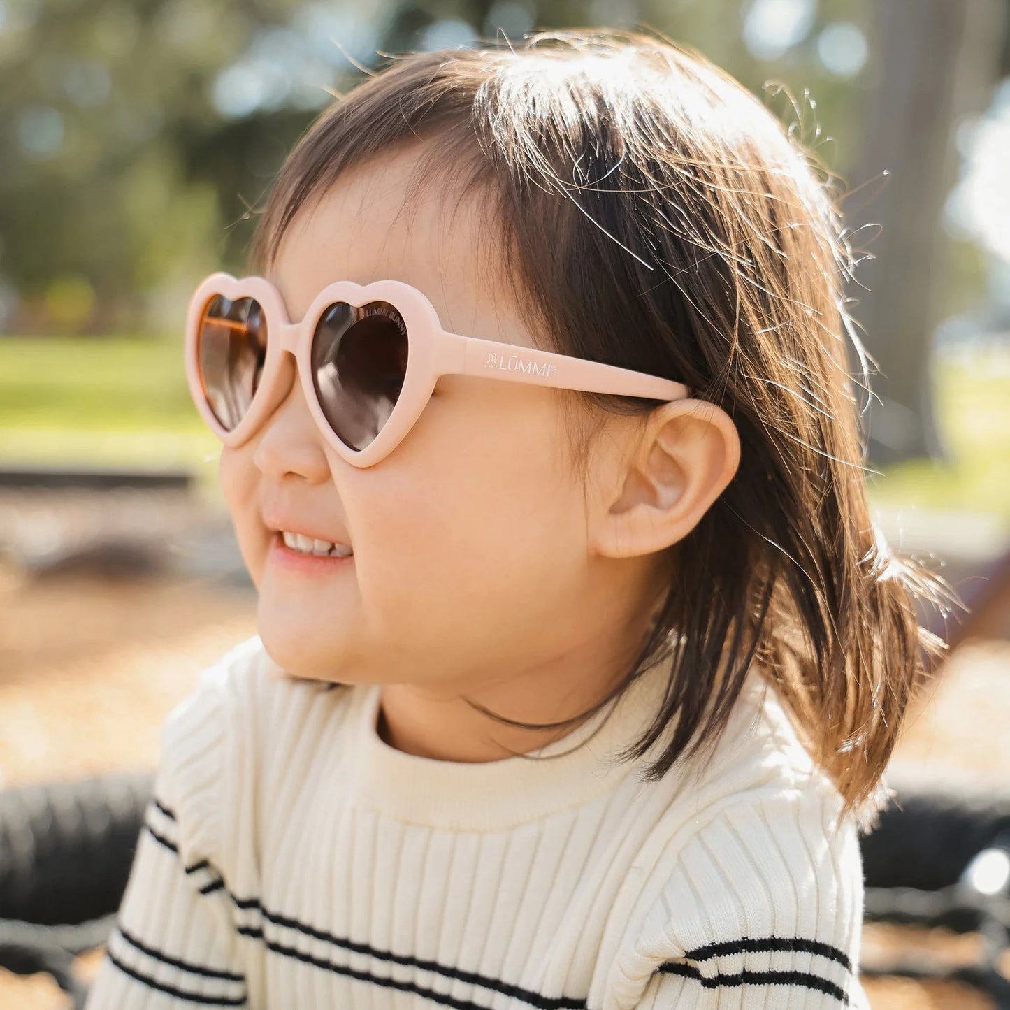Pastel Pink Heart Baby & Kids Sunglasses