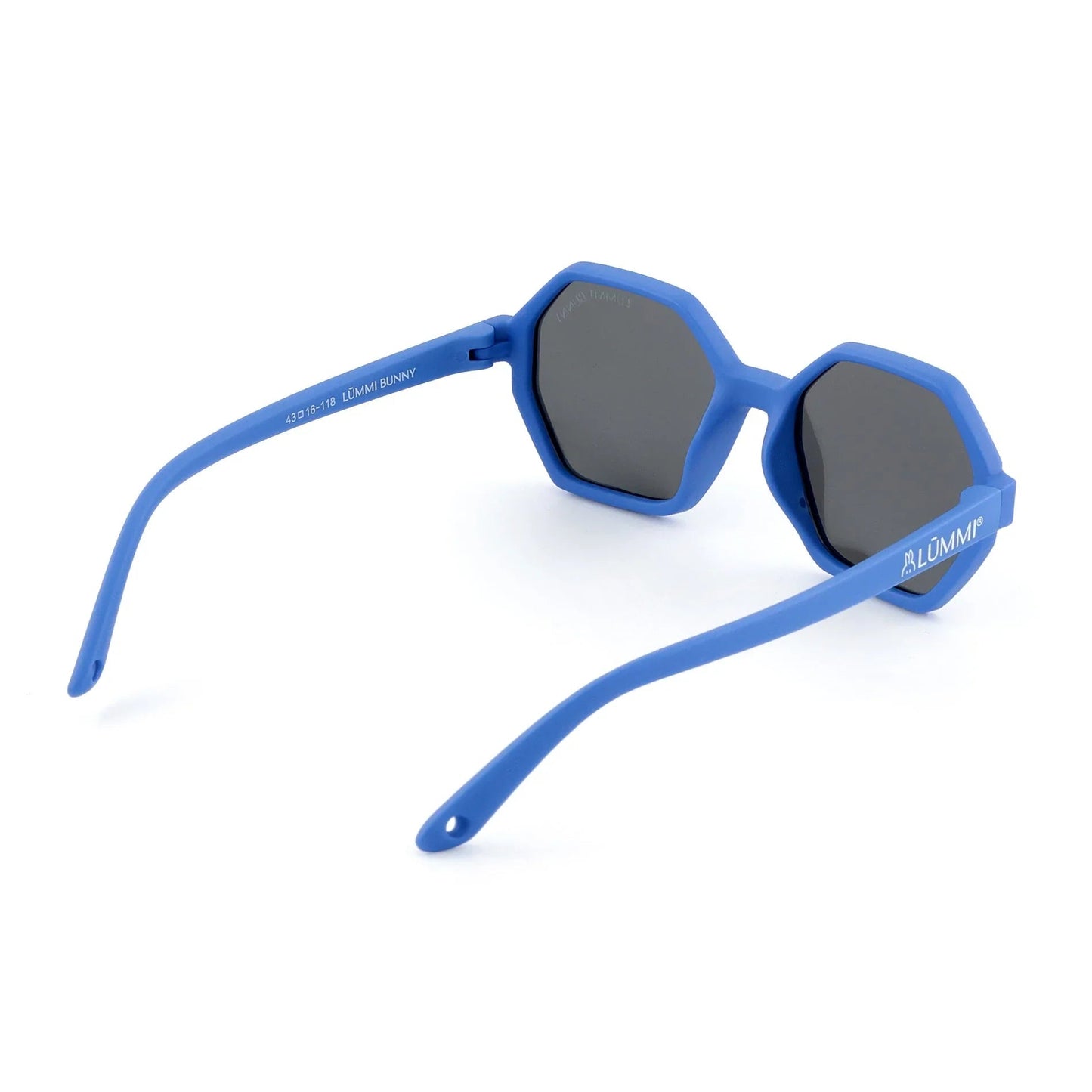 Cornflower Blue Mirror Hexagon Baby & Kids Sunglasses