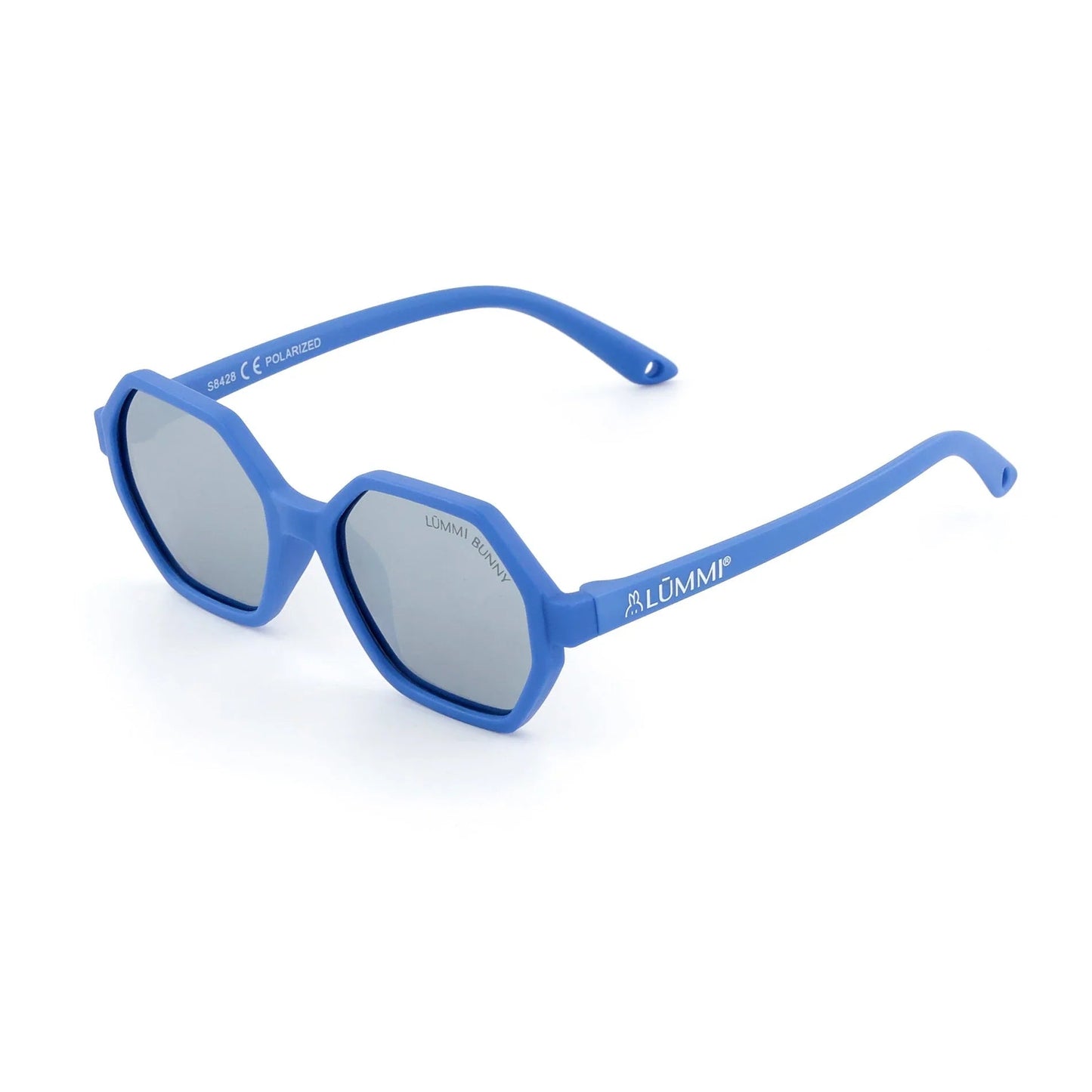 Cornflower Blue Mirror Hexagon Baby & Kids Sunglasses