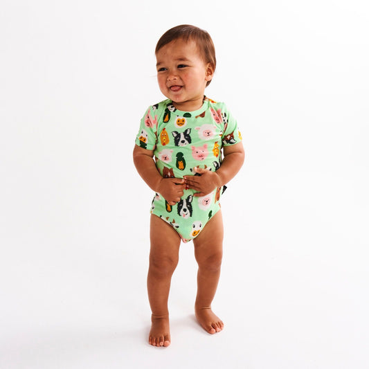 Farm Friends Organic Short Sleeve Romper