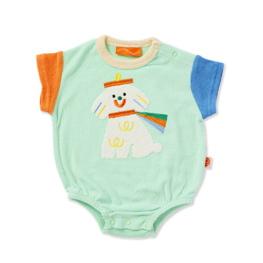 Puppy Park Terry Short Sleeve Baby Bodysuit