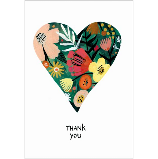 Thank You Heart Greeting Card