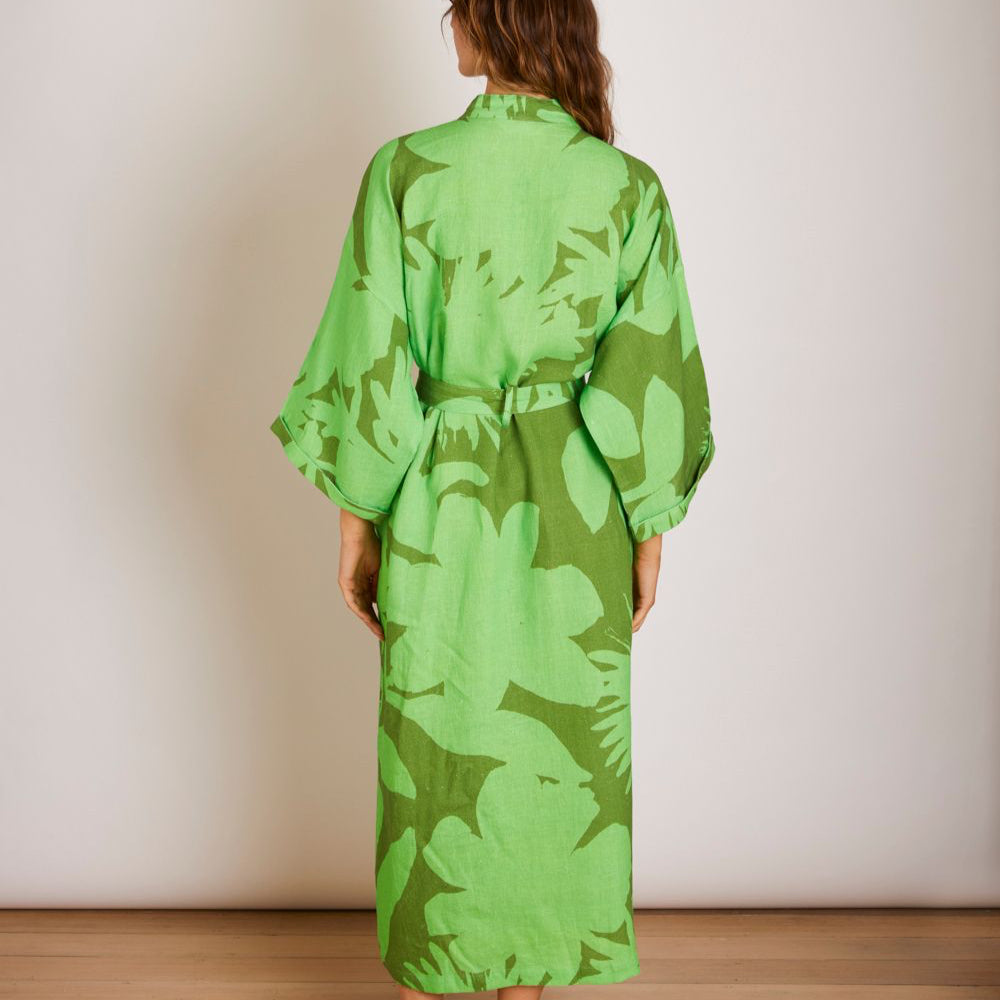 Carmine Green Robe