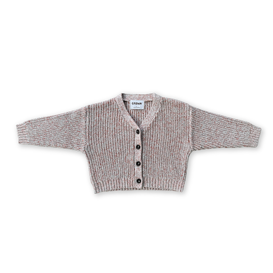 Twisted Chunky Mist Rib Baby Cardigan