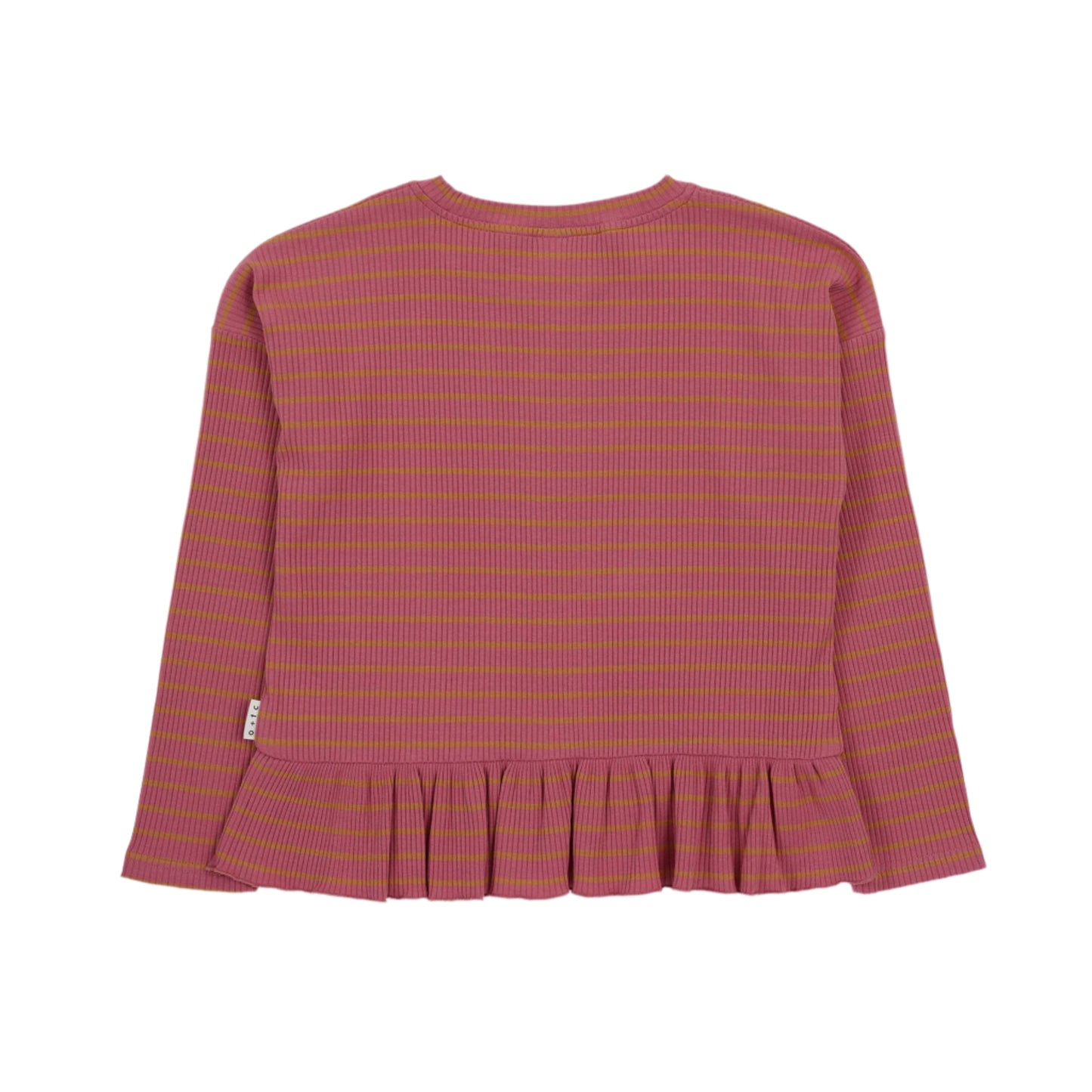 Rose Stripe Boxy Long Sleeve Tee