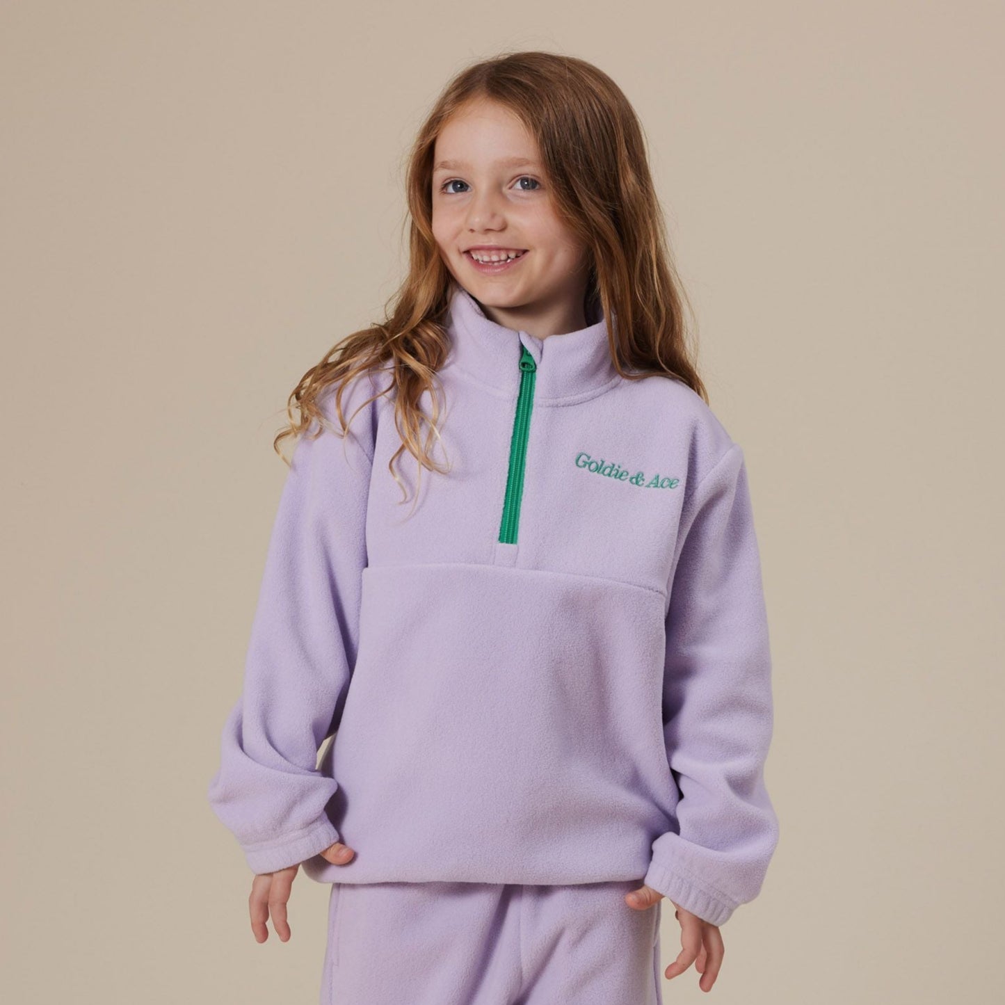 Bobbi Lilac Polar Fleece Kids Sweater