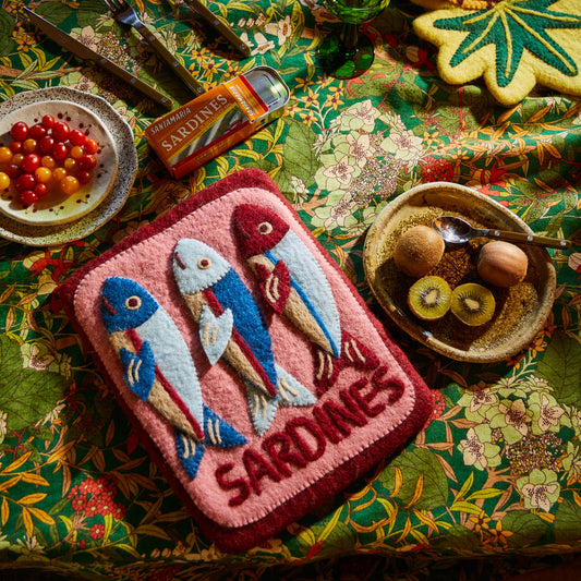 Sandria Sardines Felt Serving Mat