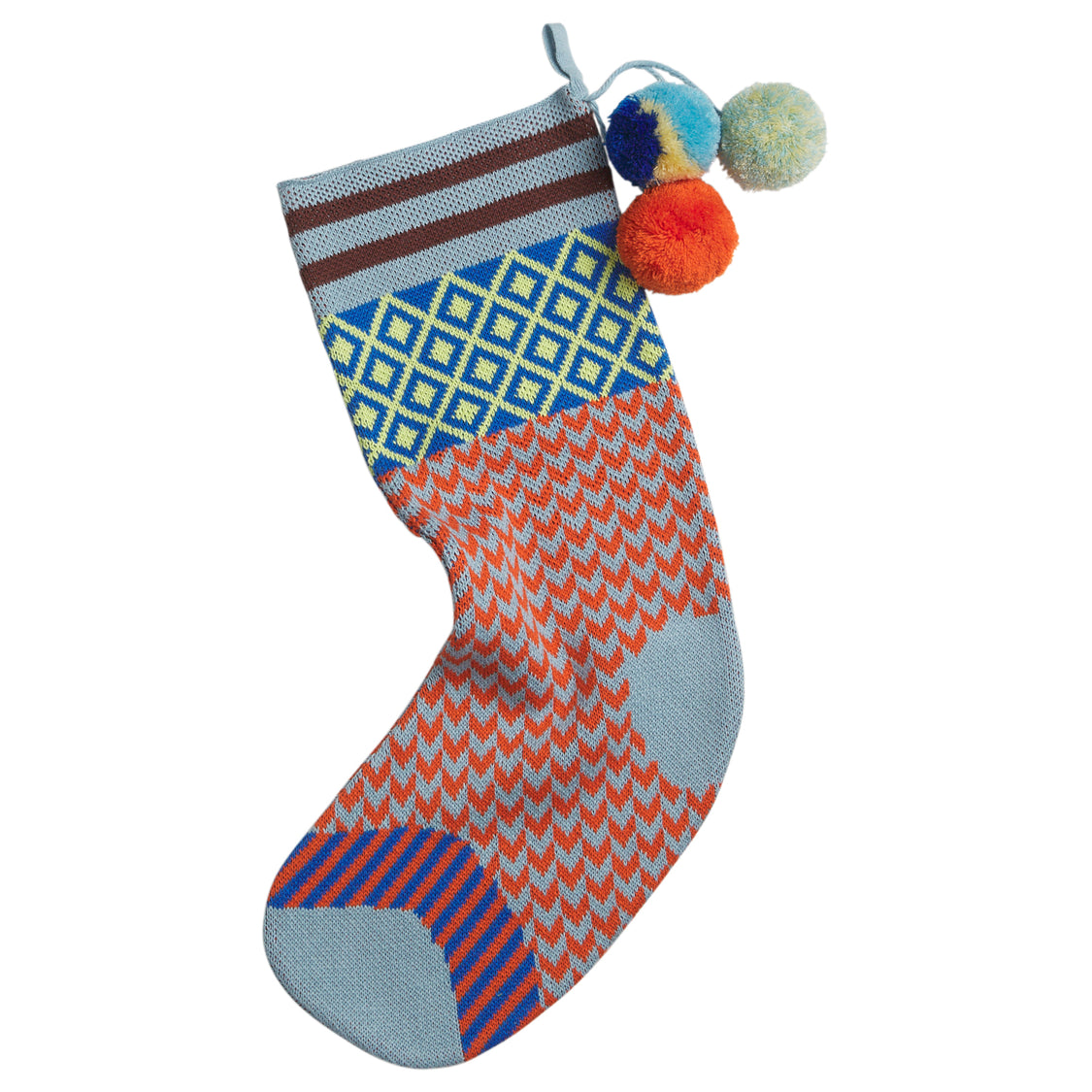 Palmina Knitted Stocking Cerulean