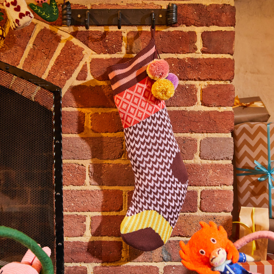 Palmina Knitted Stocking Orchid