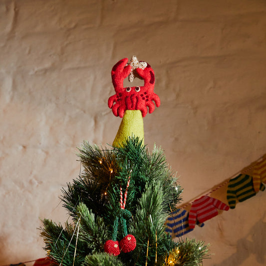 Leone Crab Felt Tree Topper