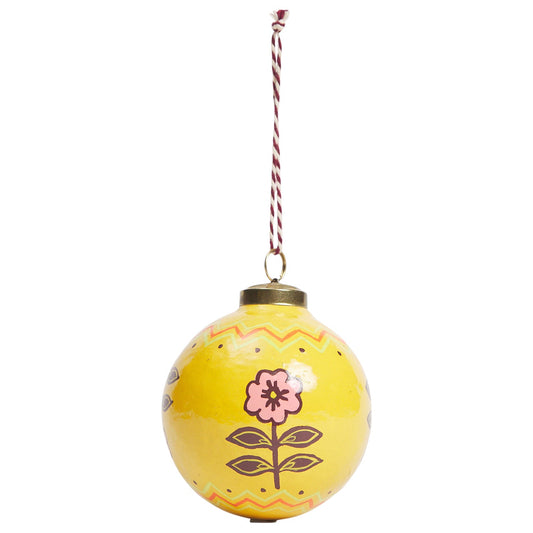 Winnie Ochre Bauble