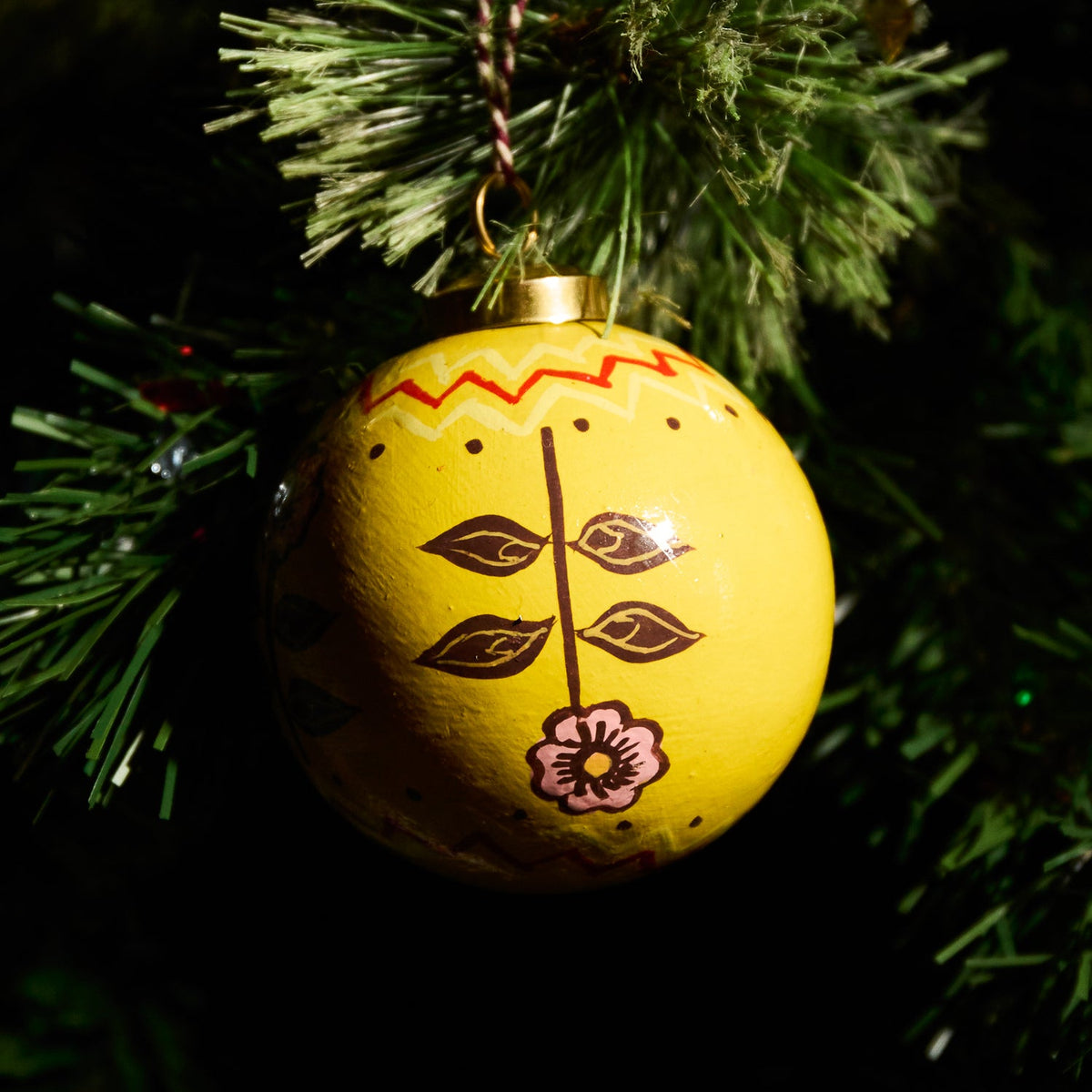 Winnie Ochre Bauble