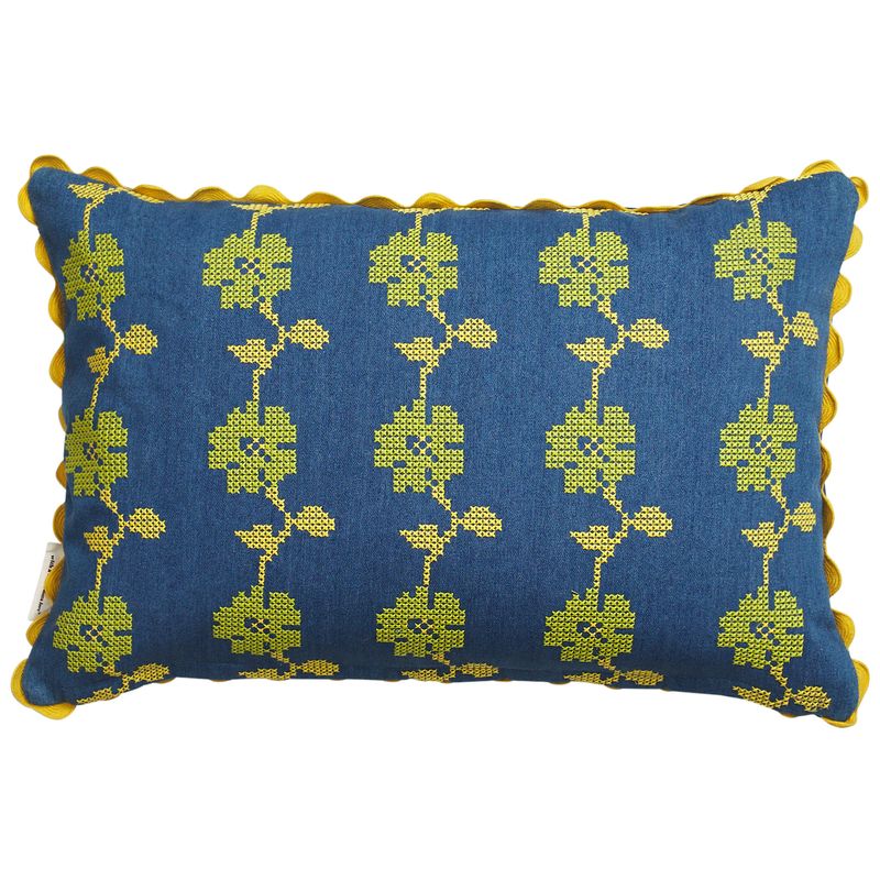 Peridot Anneliese Reversible Denim Cushion