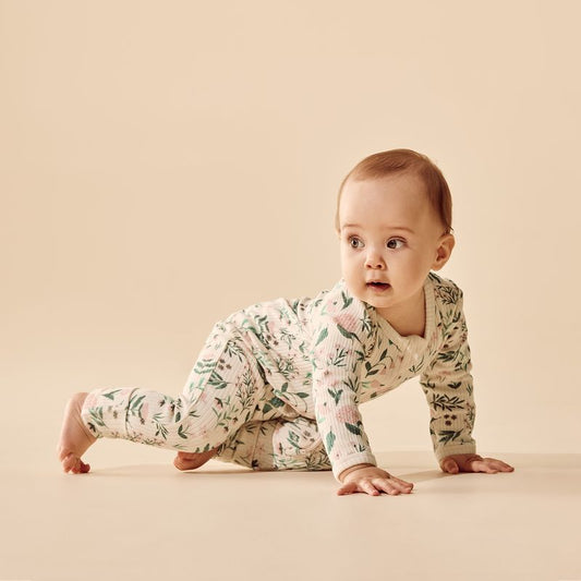 Sweet Bloom Organic Zipsuit